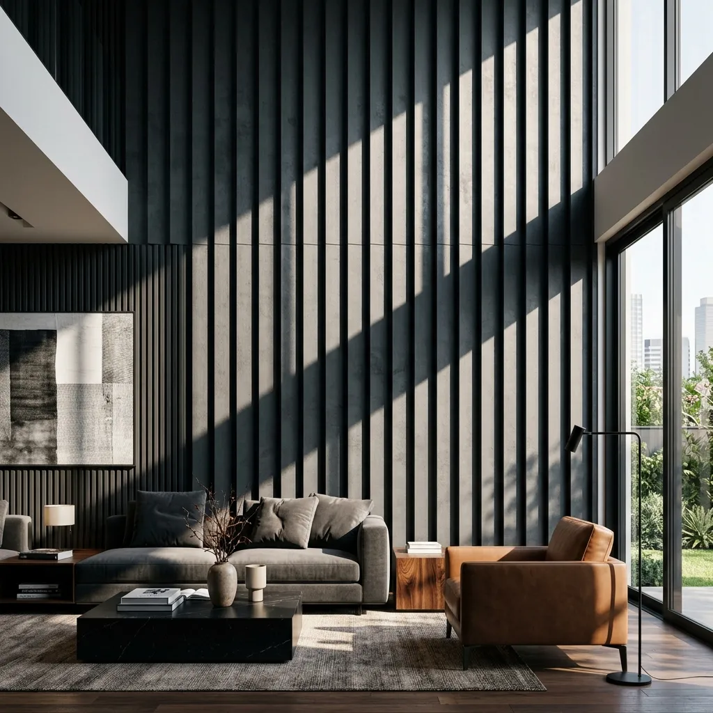Matte Charcoal Louver Panel