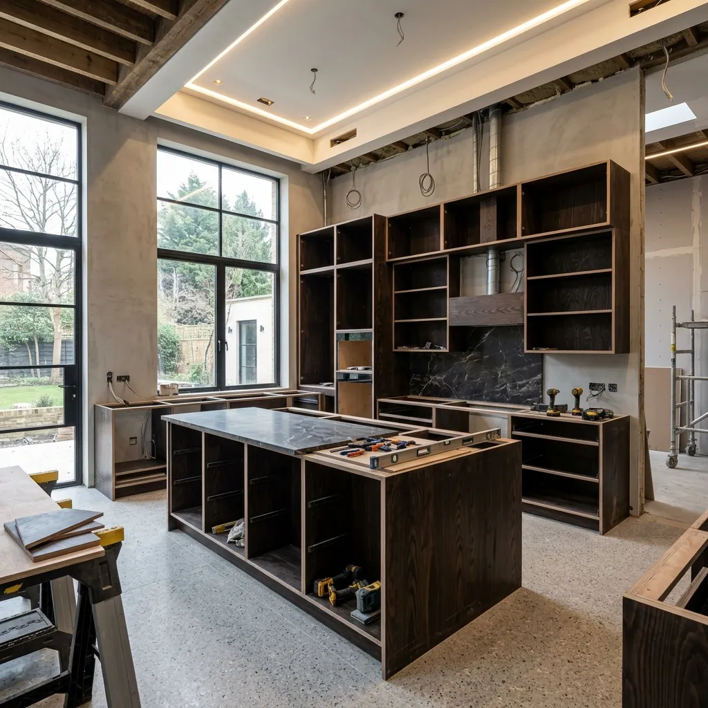 Marine Grade Plywood Kitchen Framing